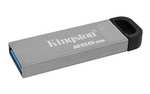 Kingston DataTraveler Kyson Unidad Flash USB3.2, 256GB-con Elegante Carcasa metálica sin capuchón