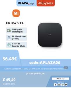 Decodificador Mi TV Box S EU, Android 8,1, 4K, asistente de Google, Chromecast, oficial