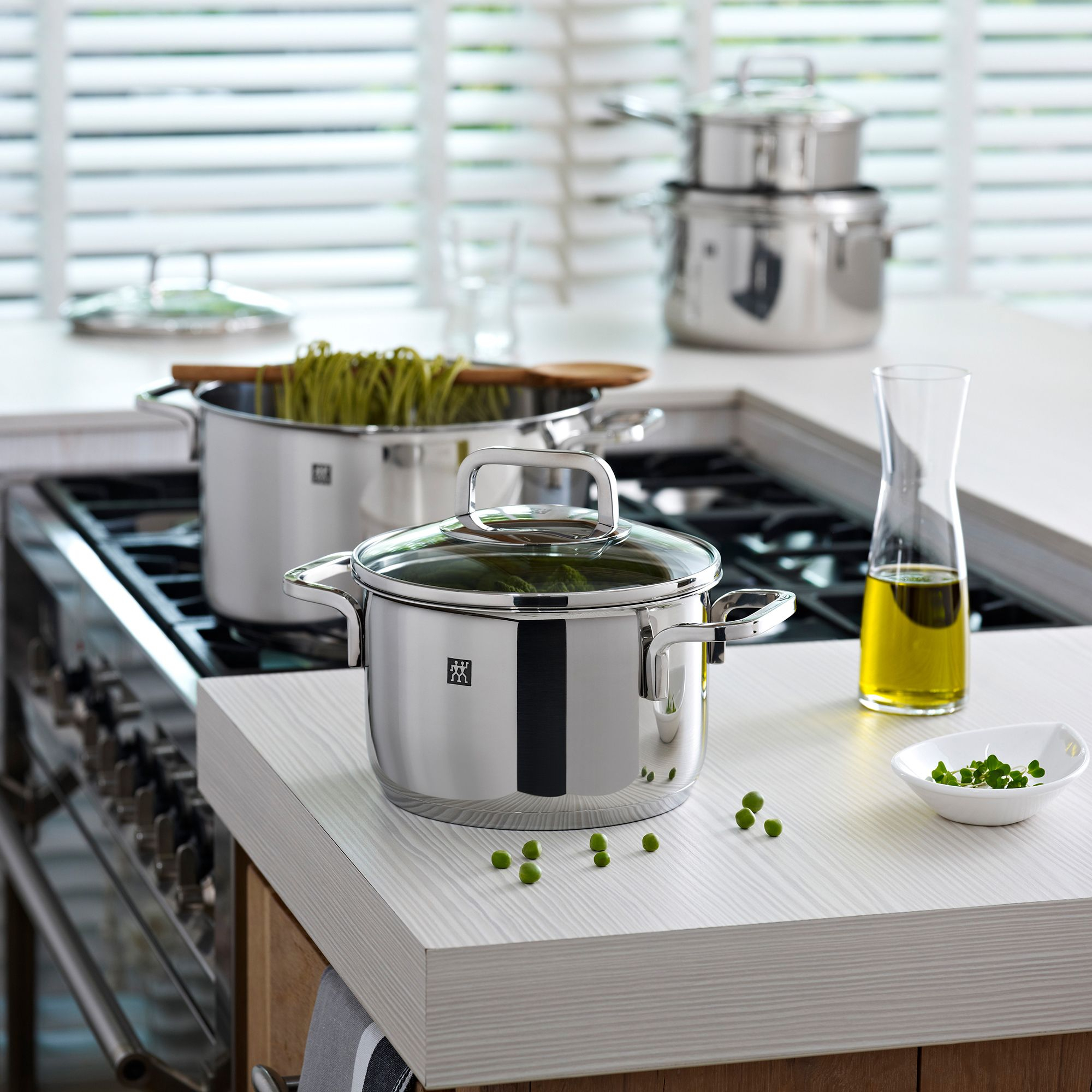 Juego de cocina de 5 piezas Zwilling Quadro - acero inoxidable