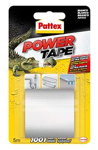 Pattex Power Tape - Cinta multiusos resistente blanca (5 metros). Negra y Gris (4.43€)