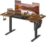 Escritorio Eléctrico Regulable en Altura SONGMICS 140x60cm con 4 memorias y puerto USB-C