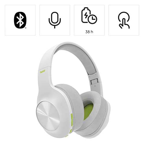 Auriculares inalámbricos Bluetooth HAMA, supraaurales, 36h de música, Cascos con Diadema Acolchada, Plegables, Control de Volumen
