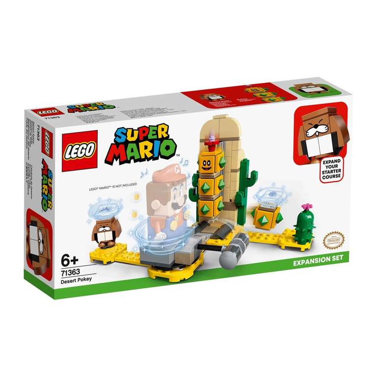 LEGO Set de Expansión: Pokey del desierto LEGO Super Mario. Packs potenciador 4,98€ y recogida gratis en descripción. Amazon Iguala