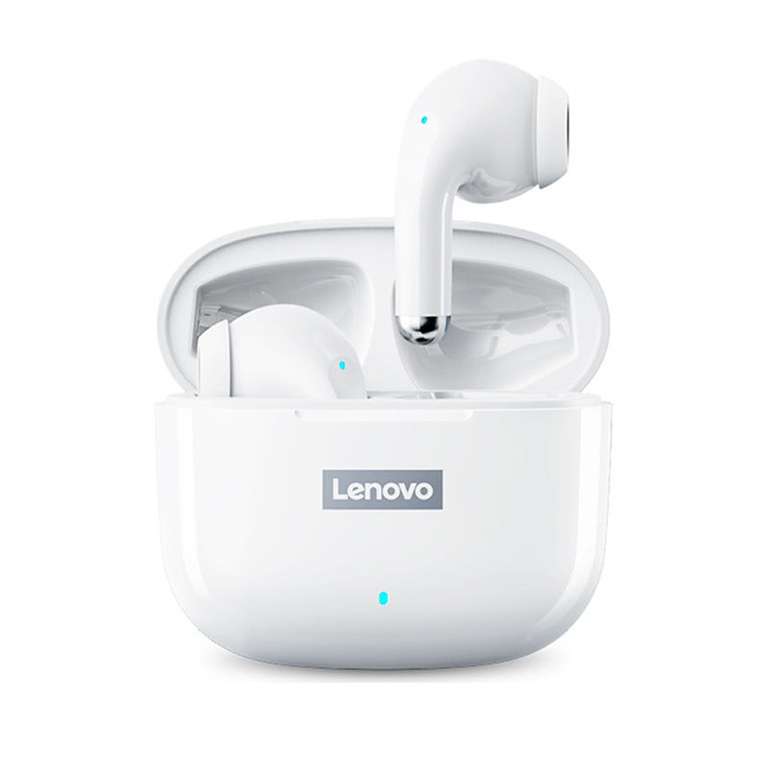 Lenovo-auriculares inalámbricos LP40 Pro TWS, Bluetooth 5,1, reducción de ruido, Control táctil, 250mAH,