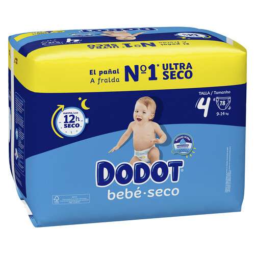 Pañal dodot bebe seco a 0.179 unidad.
