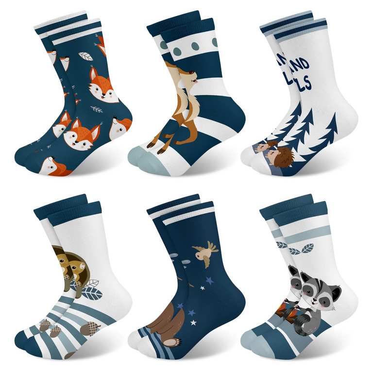 Imagen de 6 Pares Calcetines Niñas Infantil