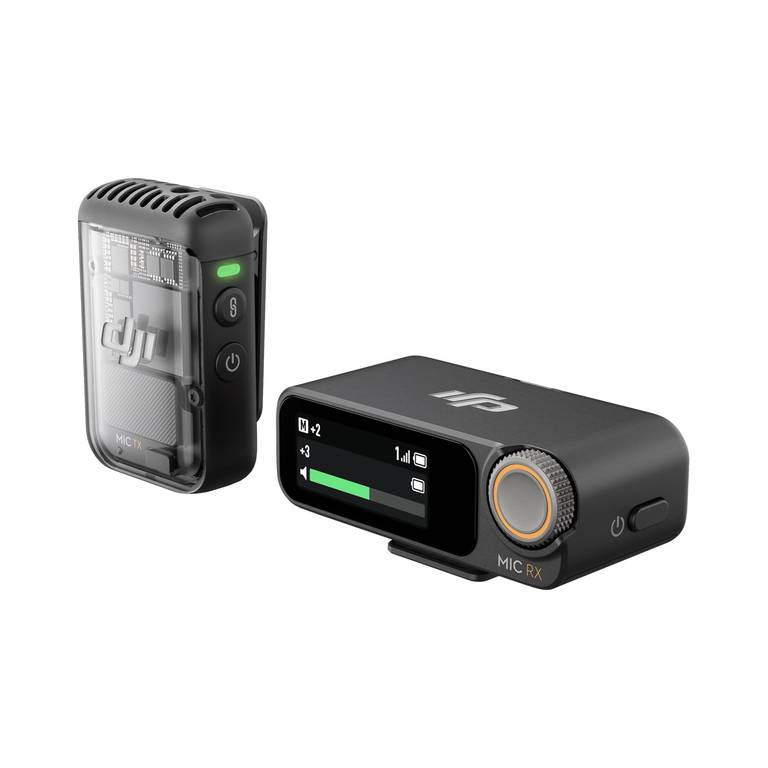 Micrófono Inalámbrico DJI Mic 2 (1 TX + 1 RX, Grabación 32 bits, 250m)