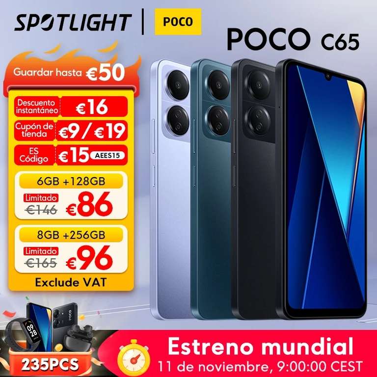 POCO C65 8/256GB Azul Libre