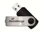 MediaRange MR913 - Unidad Flash USB, Color Negro y Plata