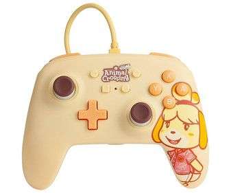 Mando con cable Pro para Nintendo Switch diseño Isabelle, Animal Crossing, color crema, POWER A (Alcampo La Orotava)