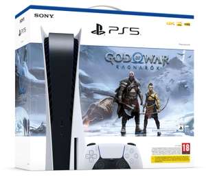 Sony PlayStation 5, CFI-1216A, 825GB SSD, Chasis C, Disco Edition, Blanca+ God of War Ragnarok Voucher