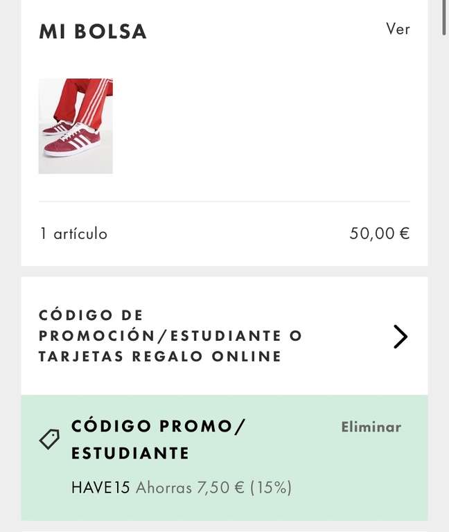 Actualizado* Adidas Gazelle al 50% más 20% extra = 40€ (código ASOSNEW) ASOS. Todas las tallas.