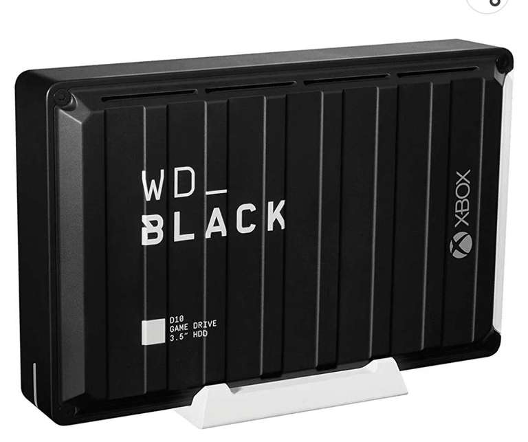WD_BLACK D10 12TB Game Drive for Xbox One 7200RPM With Active Cooling To Store Your Massive Xbox Game Collection