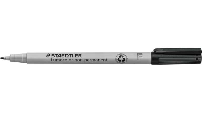Staedtler 316-9 BKDA. Rotulador de punta fina Lumocolor. Blíster con un marcador con tinta de color negro