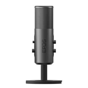 Micrófono Streaming Epos B20 Gris USB Tipo C, Jack 3.5 mm, Incluye Soporte, 48 kHz