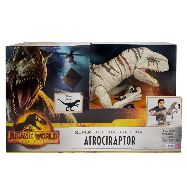 Atrocirraptor Supercolosal inspirado en Jurassic World: Dominion (93,84cm de largo y 46,36 de alto)