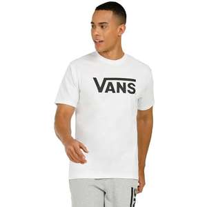 Vans Classic Drop V Camiseta, White-Black, M,L XS, para Hombre
