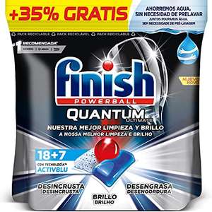 Finish Powerball Quantum Ultimate, pastillas para el lavavajillas - 25 unidades (compra recurrente)