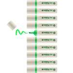 Edding 24 EcoLine highlighter - verde claro - 10 highlighters - punta de cincel 2-5 mm - recargable