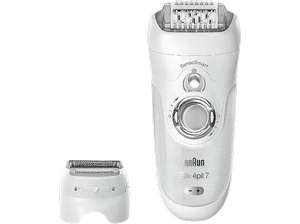 Depiladora - Braun, Silk-épil 7 7/880, con cabezal afeitadora, 7 accesorios, tecnología SensoSmart