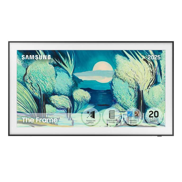 Samsung TV 65 Pulgadas The Frame LS03F 4K Smart TV, Galería de Arte con Display Mate | Quantum Dot y Cable Casi Invisible con One Connect