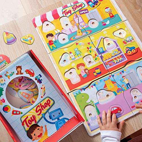 Montessori Baby Box - Tienda de Juguetes - Juego educativo táctil para bebés a partir de 1 año