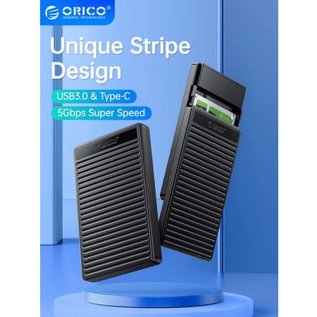 ORICO-carcasa de disco duro USB 3,0 de 2,5", carcasa de disco duro de velocidad de 5Gbps para SSD, HDD