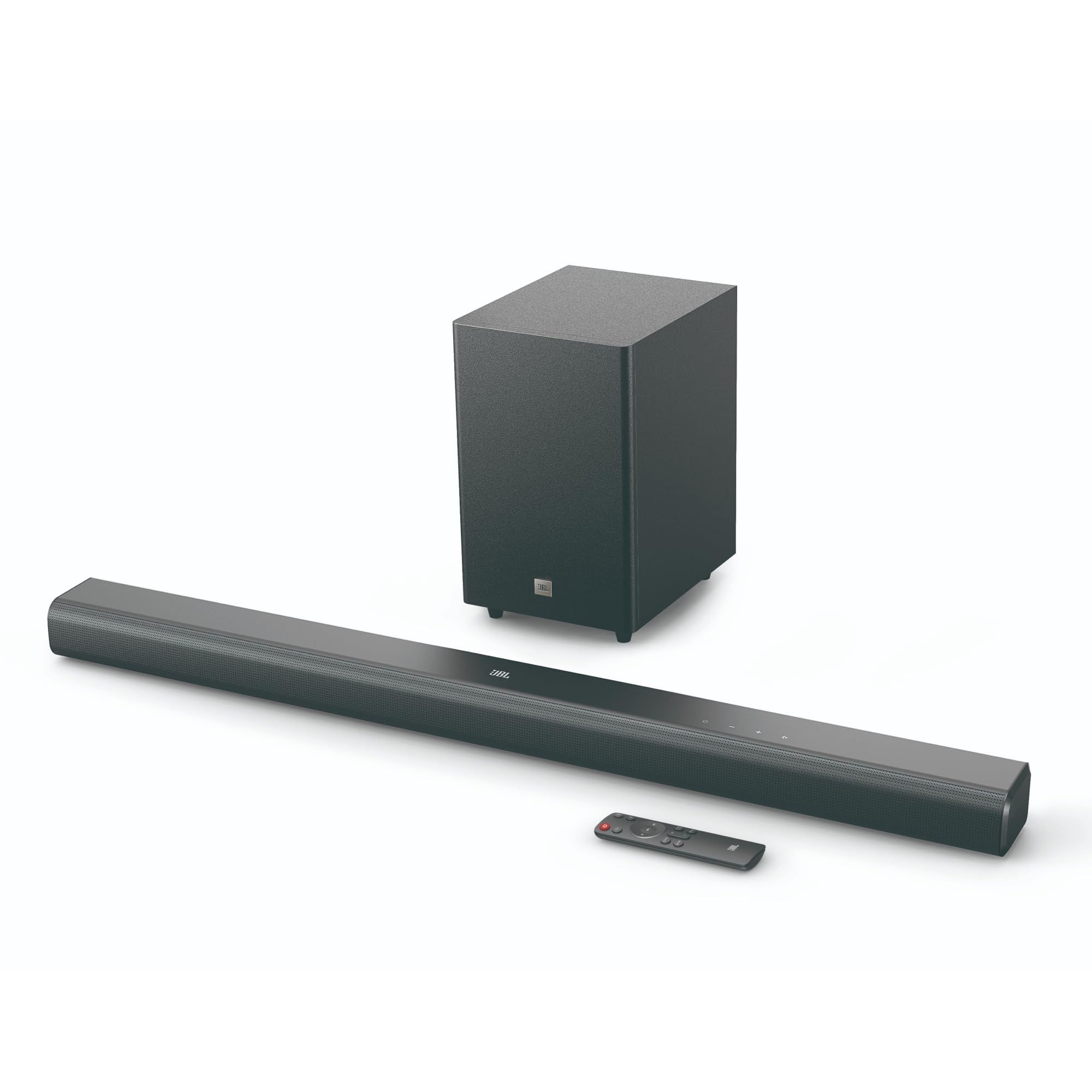 JBL Cinema SB 550 Barra de Sonido de 3.1 canales con subwoofer de 130 cm incorporado para graves profundos y 250 vatios de Dolby Audio