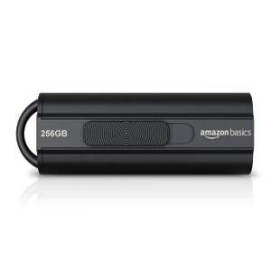 Memoria Flash USB 3.1 de 256 GB, Amazon Basics - velocidad de lectura de hasta 130 MB/s, Negro