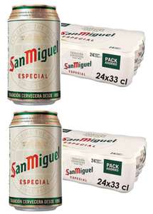 2 x (Pack de 24 Latas x 33cl,) San Miguel Especial Cerveza Premium Lager