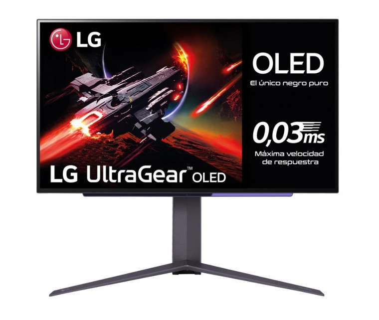 Monitor gaming LG UltraGear 27" OLED 854€ Modelo: 27GR95QE-B.AEU