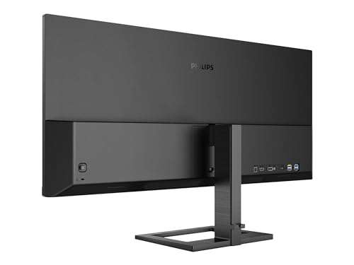 Philips 346E2LAE - Monitor WQHD de 34 pulgadas, Adaptive Sync, altavoz, altura ajustable (3440 x 1440, 100 Hz, DisplayPort, HDMI, USB-C