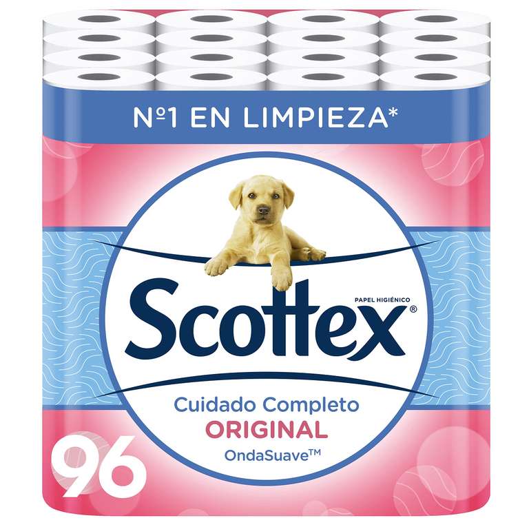 Scottex Original Papel Higiénico 96 rollos (6 x 16)