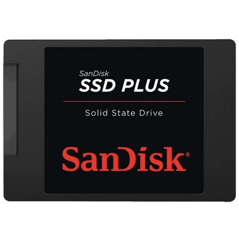 Disco duro SSD interno 240 GB - SanDisk SSD PLUS, Lectura 530 MB/s, Escritura 440 MB/s, Sata III, 2.5", Negro