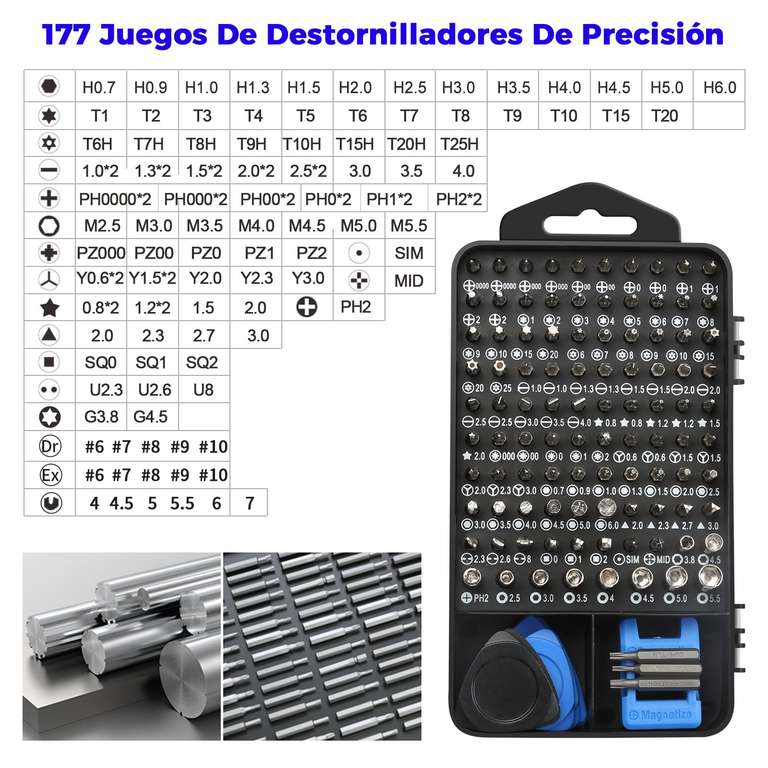 Destornilladores 138 En 1 - Multipuntas Profesionales, destornillador torx