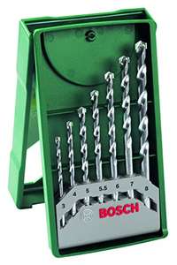 Bosch Professional Mini X-Line-Set de 7 Brocas para Piedra (Ø 3/4/5/5,5/6/7/8 mm), Piezas