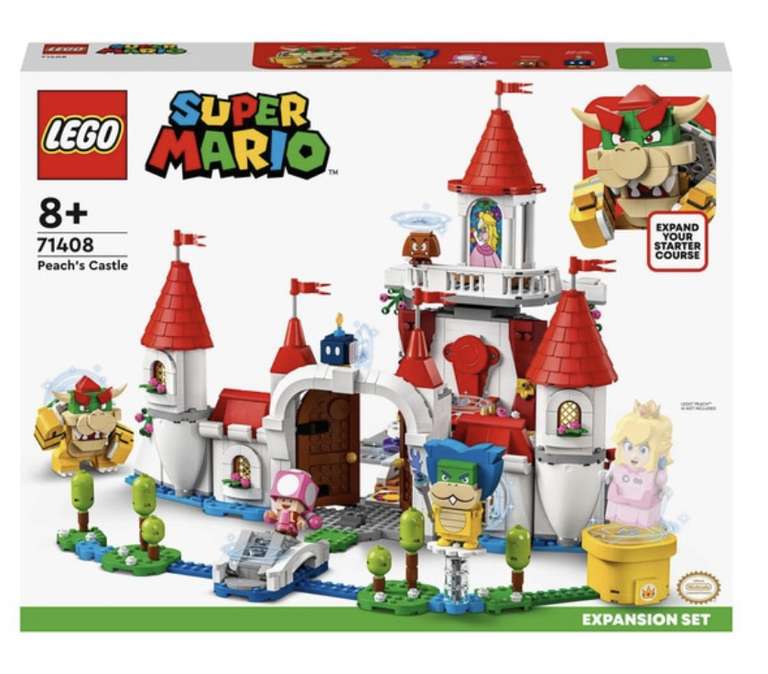 Castillo de Peach con Toadette y Bowser LEGO Super Mario
