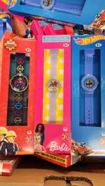 Reloj de pulsera infantil patrulla canina,Barbie y Hot wheels(Factori Lidl)