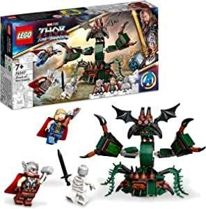 LEGO 76207 Marvel Ataque sobre Nuevo Asgard, Monstruo de Juguete, Set de Construcción