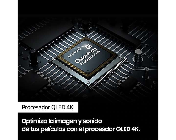 TV QLED 55" Samsung QE55Q80BA Full Array 120 Hz, QLED 4K, Procesador QLED 4K, Smart TV.