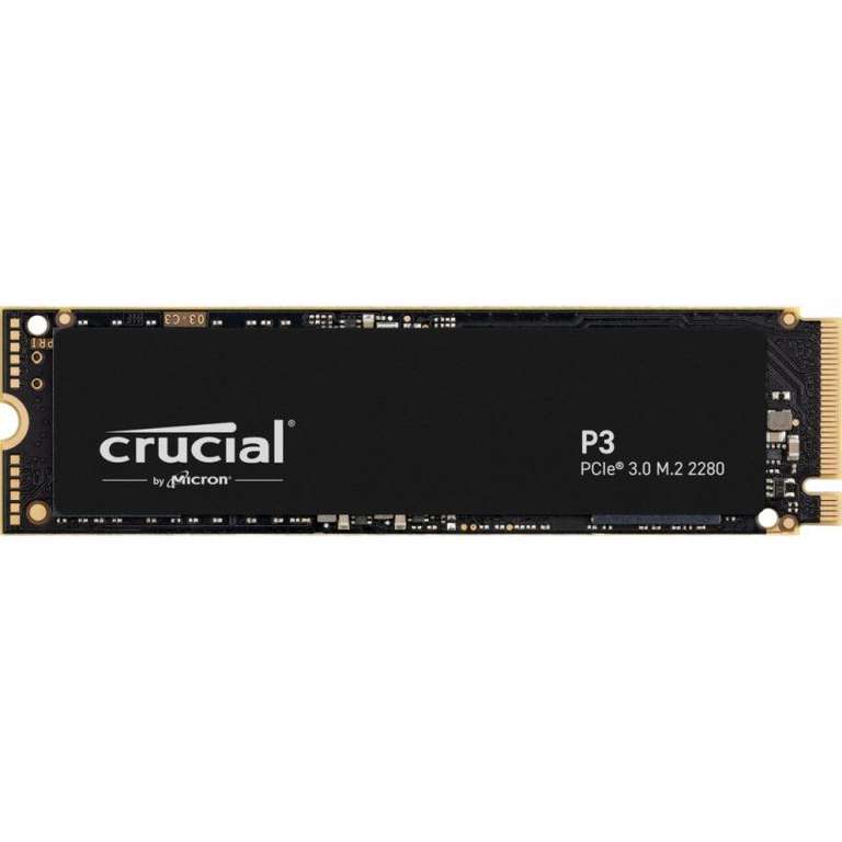 Crucial P3 1TB SSD M.2 3D NAND NVMe PCIe SATA 3 ( Oferta Válida Para Nuevos Usuarios - Cuentas Nuevas )