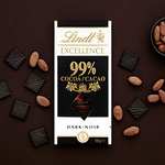 Lindt Excellence Tableta Chocolate Negro, 99% Cacao
