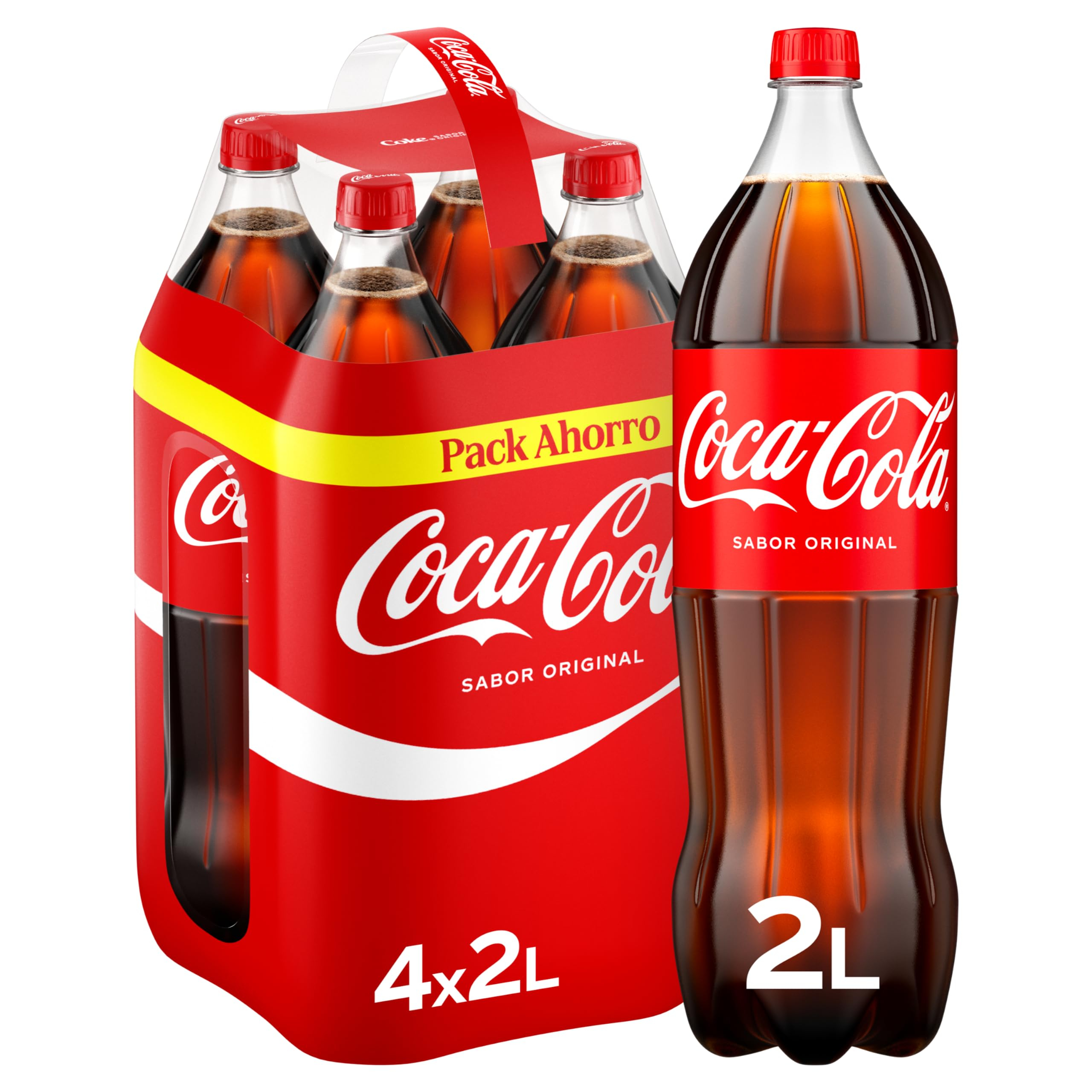 Pack 4 x 2 L Coca-Cola Sabor Original Refresco de Cola