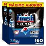 Finish Powerball Ultimate, 160 Pastillas Lavavajillas, Aroma Regular, Limpieza y Brillo Profundos. 0,14 cent el lavado