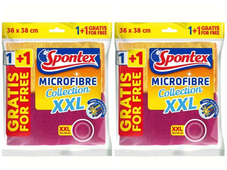 2x Spontex Bayeta Microfibra XXL, 2x 2 Unidades. 1'25€/pack