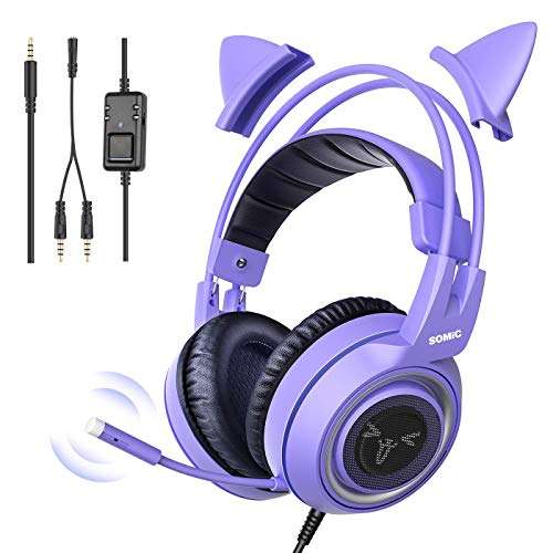 SOMIC G951S - Auriculares Púrpura con un 30% de descuento