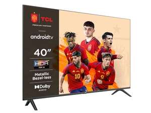 TCL 40S5401A 40" Smart TV, HDR, FHD, Direct LED Android TV, diseño Bezeless (Kids Care, Dolby Audio, compatible con el asistente de Google)