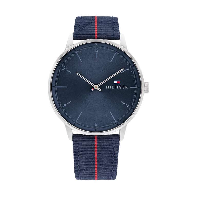 Tommy Hilfiger Reloj Analógico de Cuarzo para Hombre con Correa en Nailon Azul Marina - 1791844