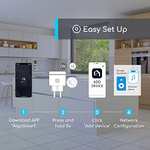 Aigostar Alexa Enchufe Inteligente Wi-Fi, Mini Smart Plug 10A 2300W no necesita HUB., Compatible con Alexa y Google Home