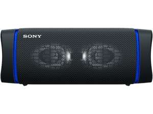 Altavoz inalámbrico - Sony SRSXB33B, Bluetooth, Extra Bass, 24h, Sumergible y resistente al polvo, NFC, Negro